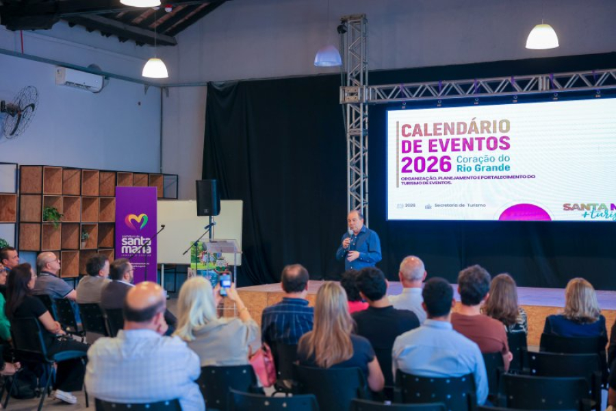 Prefeitura e Comtur lançam Calendário de Eventos de 2026 de Santa Maria